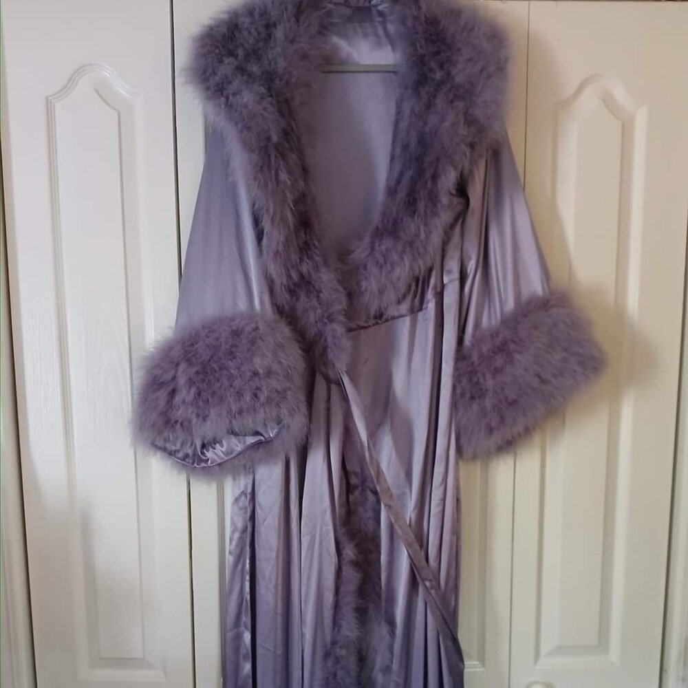Catherine D'Lish Dressing Gown .Limited Edition Color Dusty LAVENDER